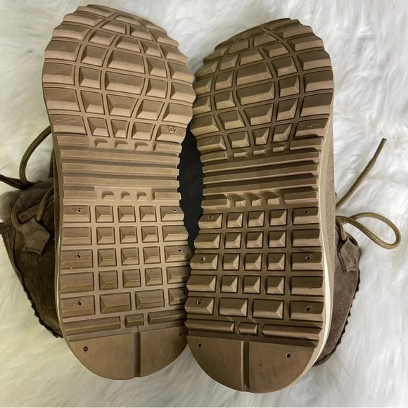 GAIMO Marcel Fur Caribou MARCEL Suede Ankle Boots Moccasin Size 37 6.5 7 - Picture 6 of 11